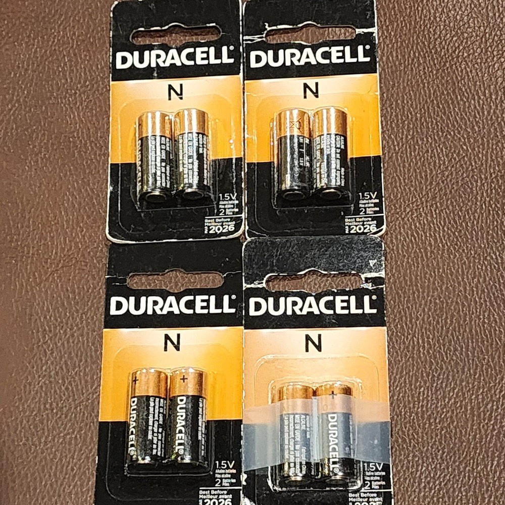 Duracell N Batteries 1.5V Alkaline 8 Count Lot MN9100 LR1 E90 Specialty 2026 Exp